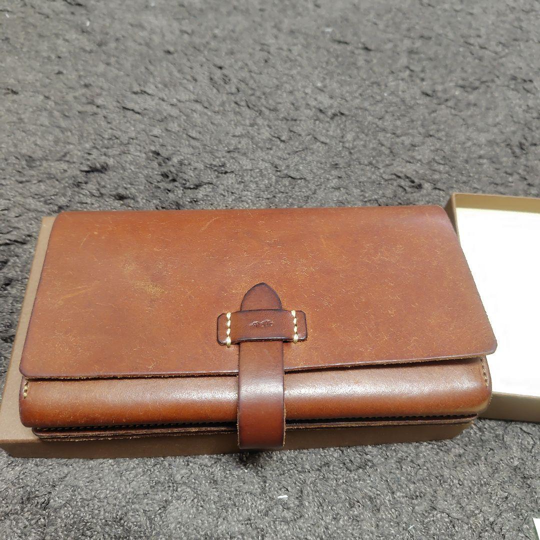 j*u様 moto 長財布　W3R ロングウォレット　蛇腹タイプ　ブラウン