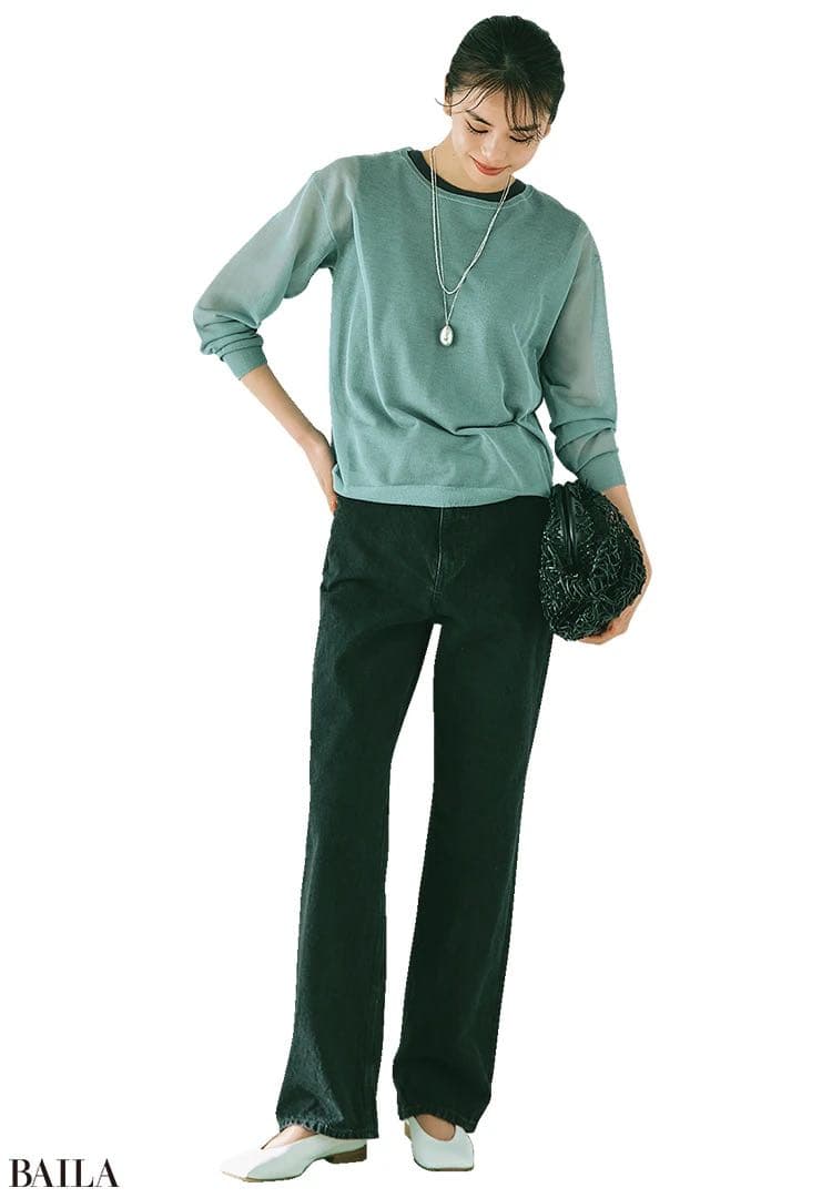 パンツ R.H. vintage organic high waist denim 26