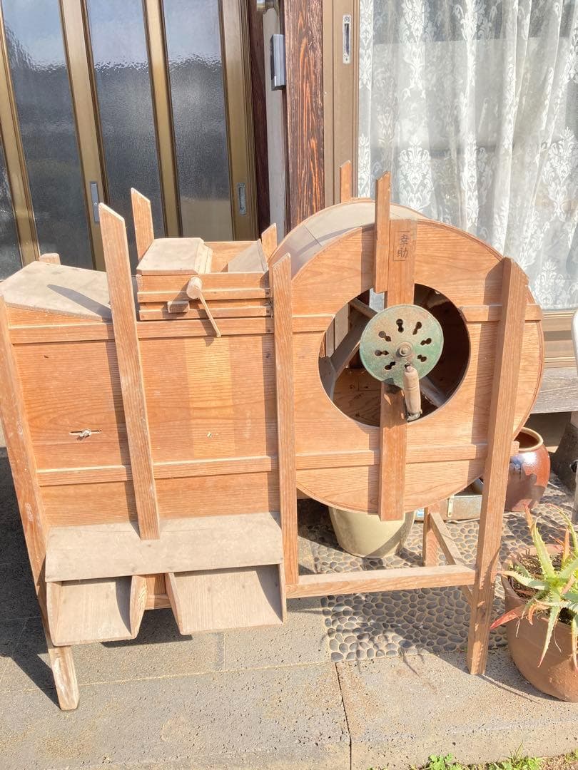 唐箕 籾摺機 手回し ハンドル式 農機具 とうみ レトロ 古民家