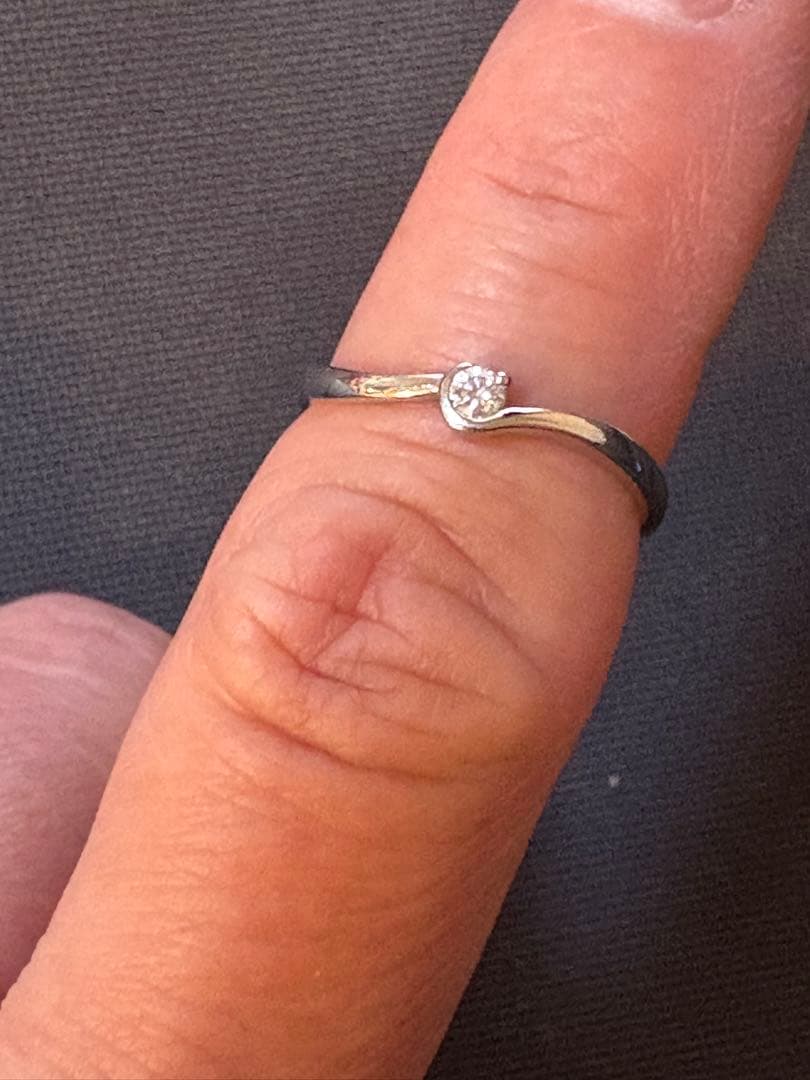 エテ　ダイヤモンドリング K 18、0、0５ct WG I I号