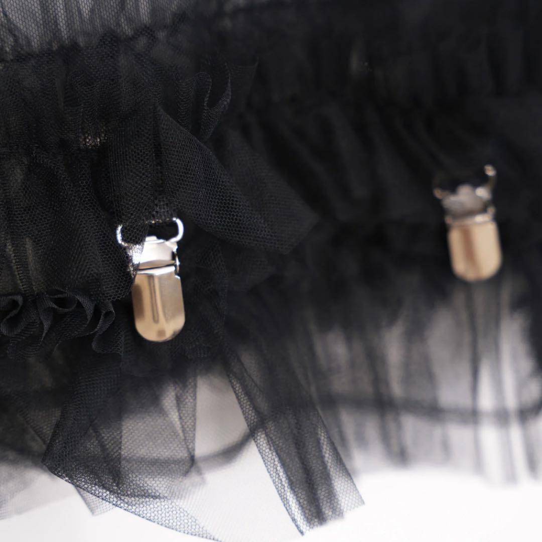 noirkeininomiya 黒チュールワンピース