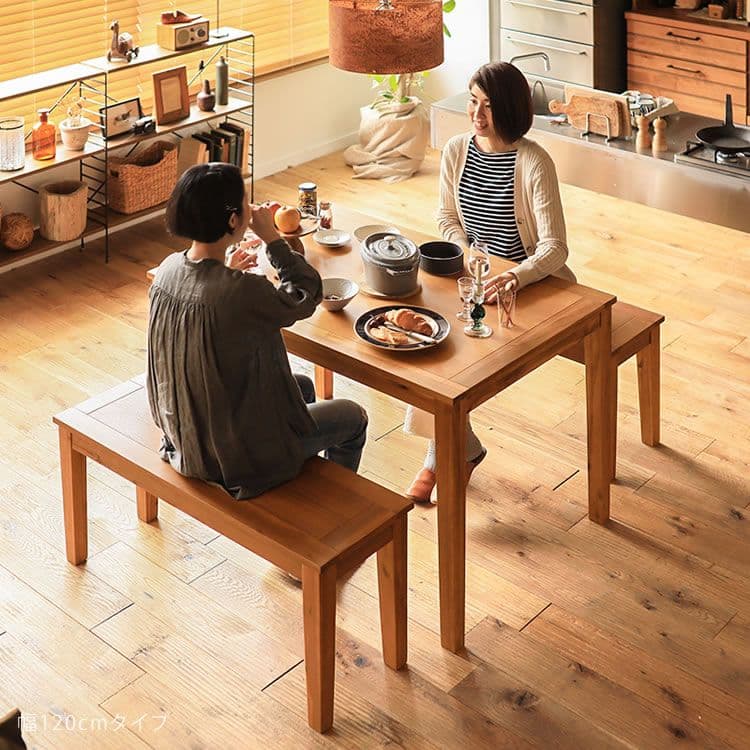 ダイニングテーブル幅120cm　アカシア材