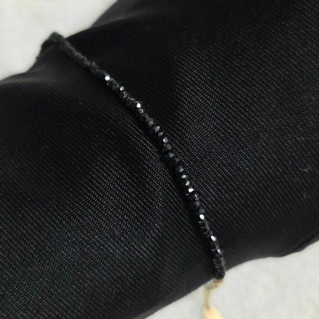 最終値下げ【KAORU】ブレスレット/K18/ブラックスピネル