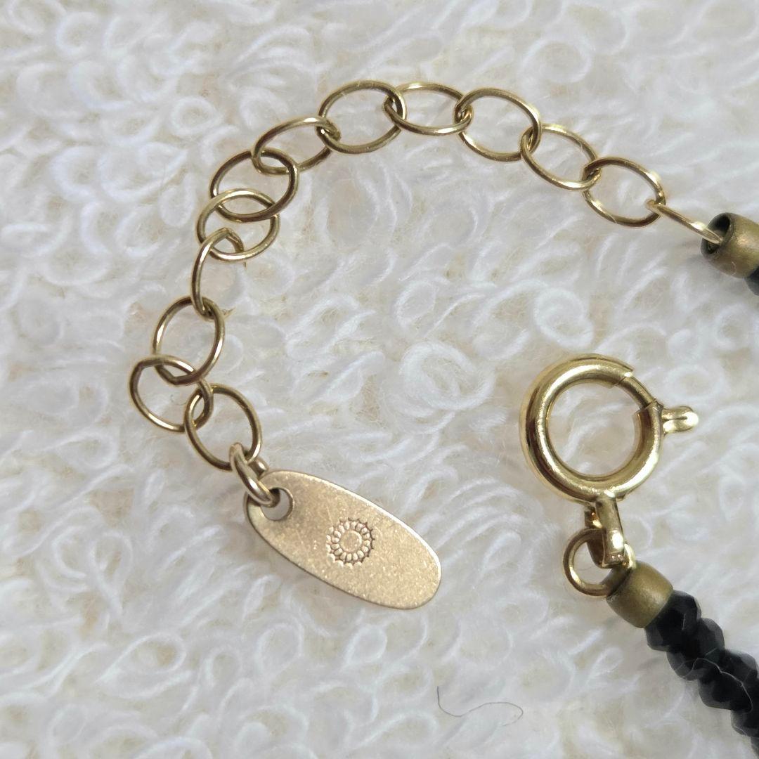 最終値下げ【KAORU】ブレスレット/K18/ブラックスピネル