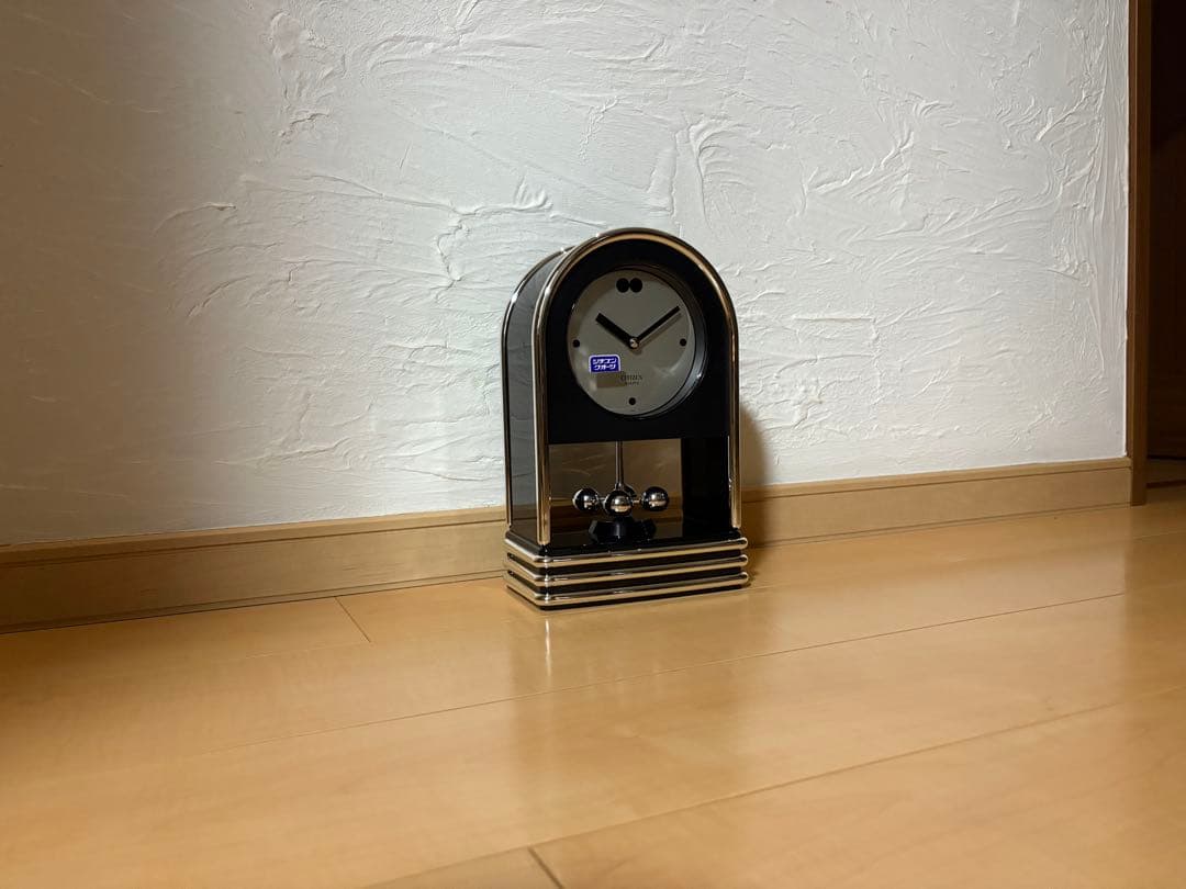 未使用 80's シチズン ブラックスキー4RG842 置き時計