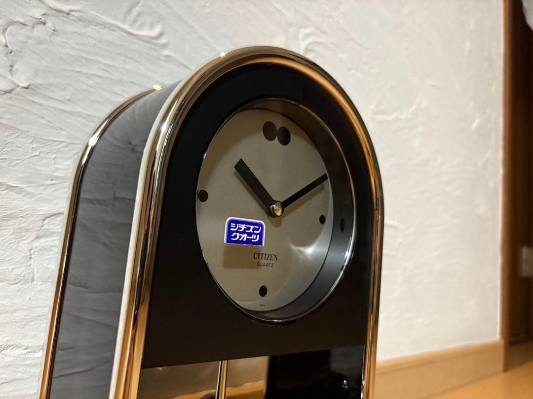未使用 80's シチズン ブラックスキー4RG842 置き時計