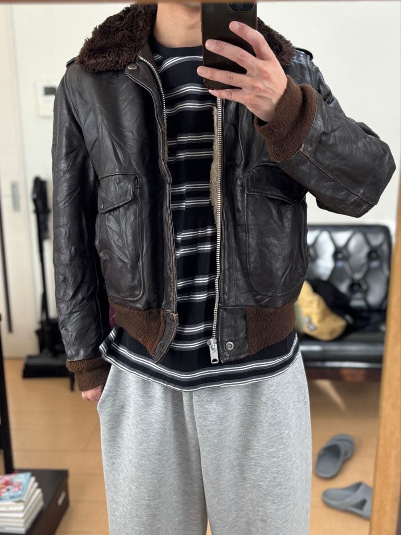 セイ 70s G-1フライトジャケット ダークブラウン ヴィンテージ