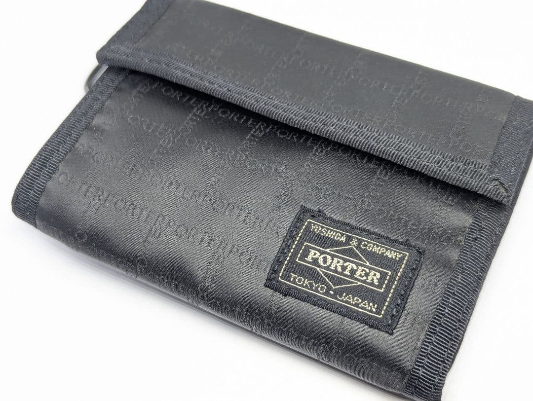 希少 PORTER ポーター 財布 三つ折り財布 モノグラム 総柄 　未使用