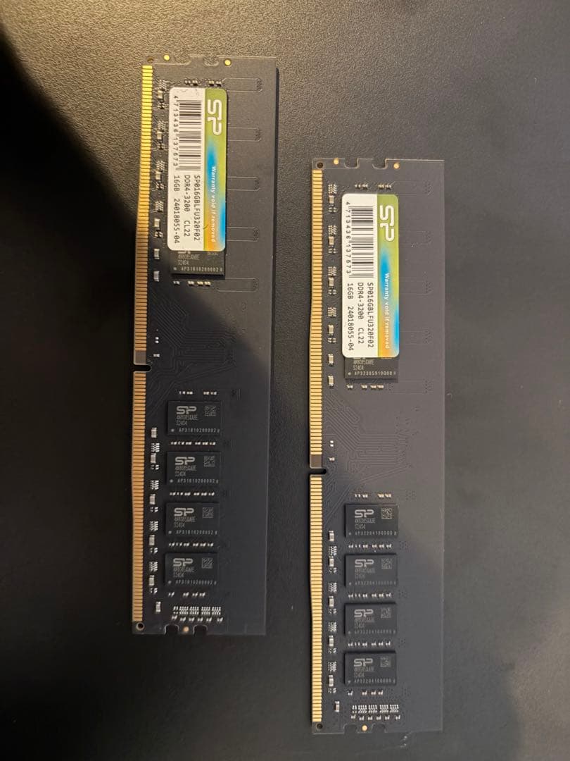 シリコンパワー DDR4-3200 16gb×2 PC4-25600