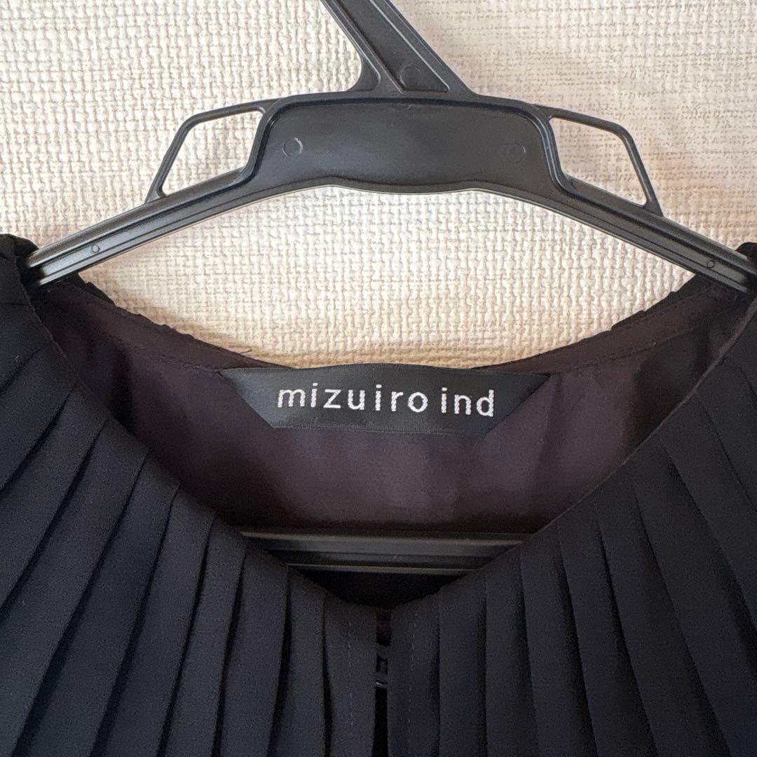 ミズイロインド　プリーツカラーシャツ