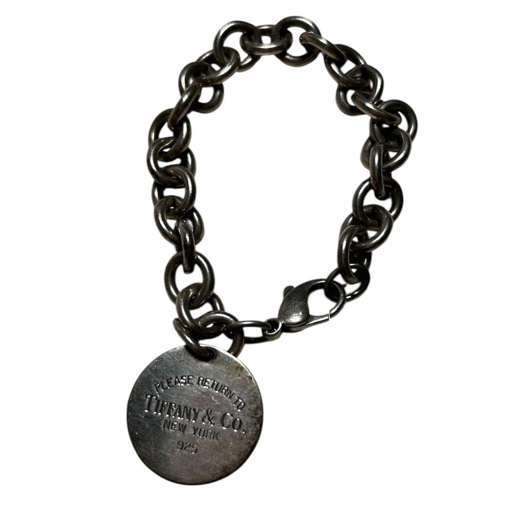 【mh/11.12/25】Tiffany & Co.シルバーチェーンブレスレット