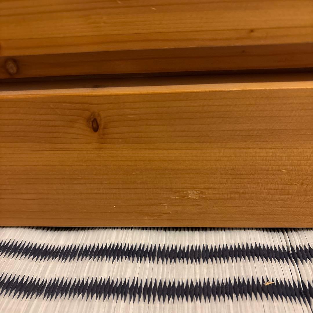 無印良品 パイン材4段チェスト