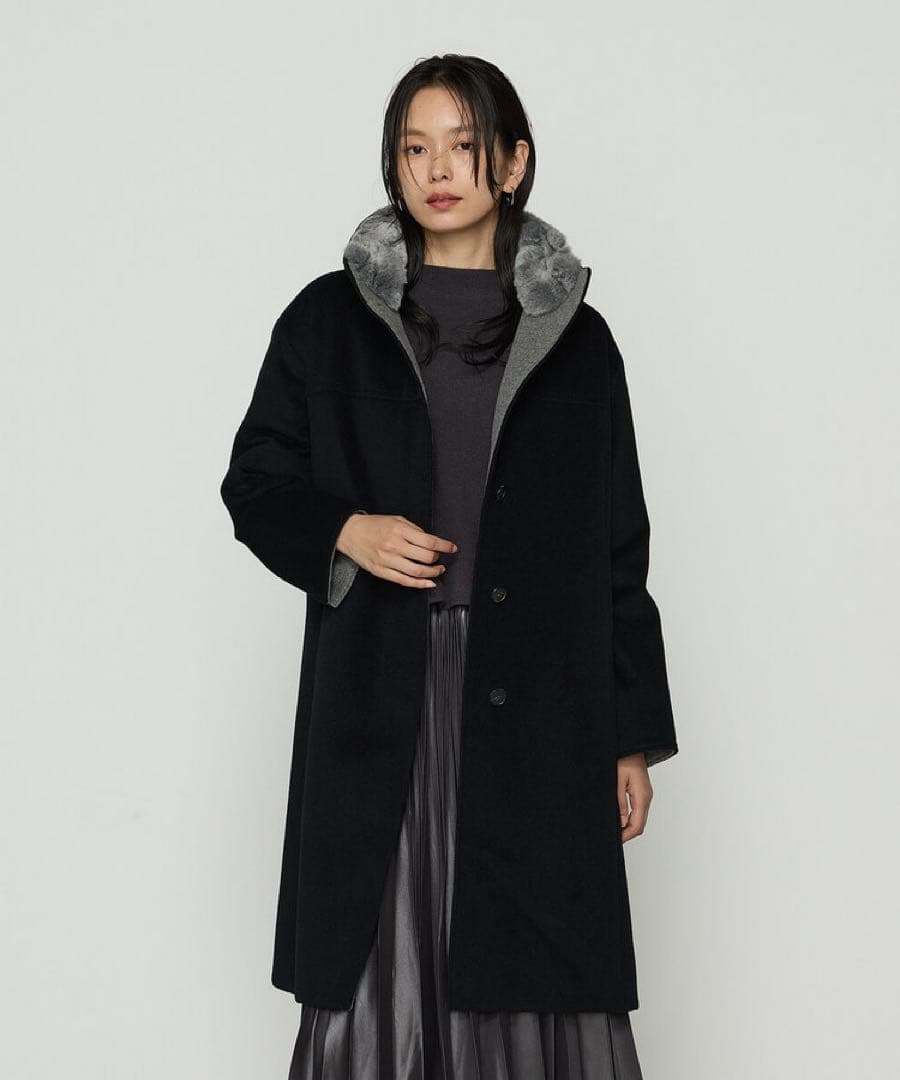 最終価格！K.T KIYOKO TAKASE 美品リアルファー　ロングコート