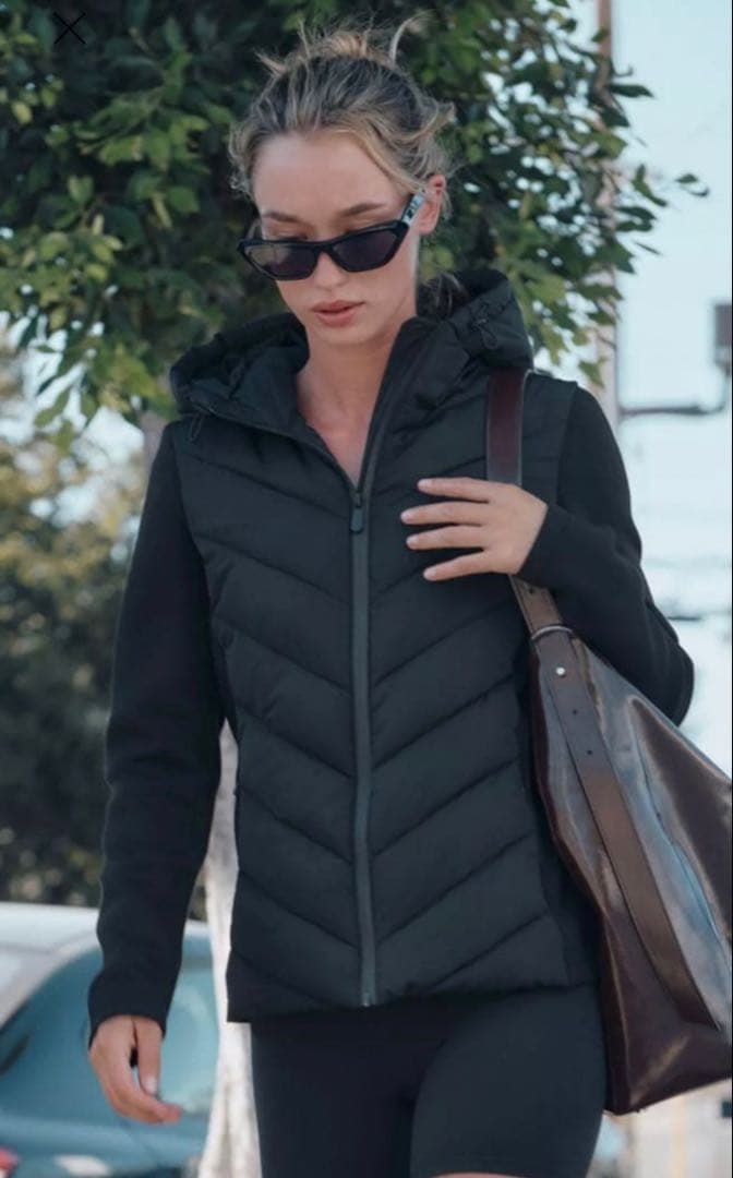 ZARA コントラストパフジャケット XL