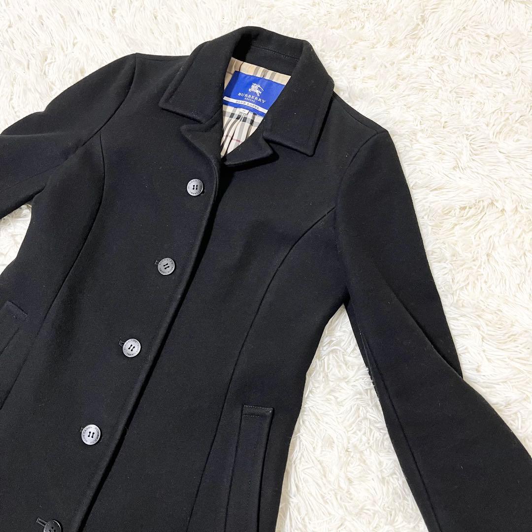 ✨美品✨バーバリーブルーレーベル　ステンカラーコート　ノバチェック　Aライン　M