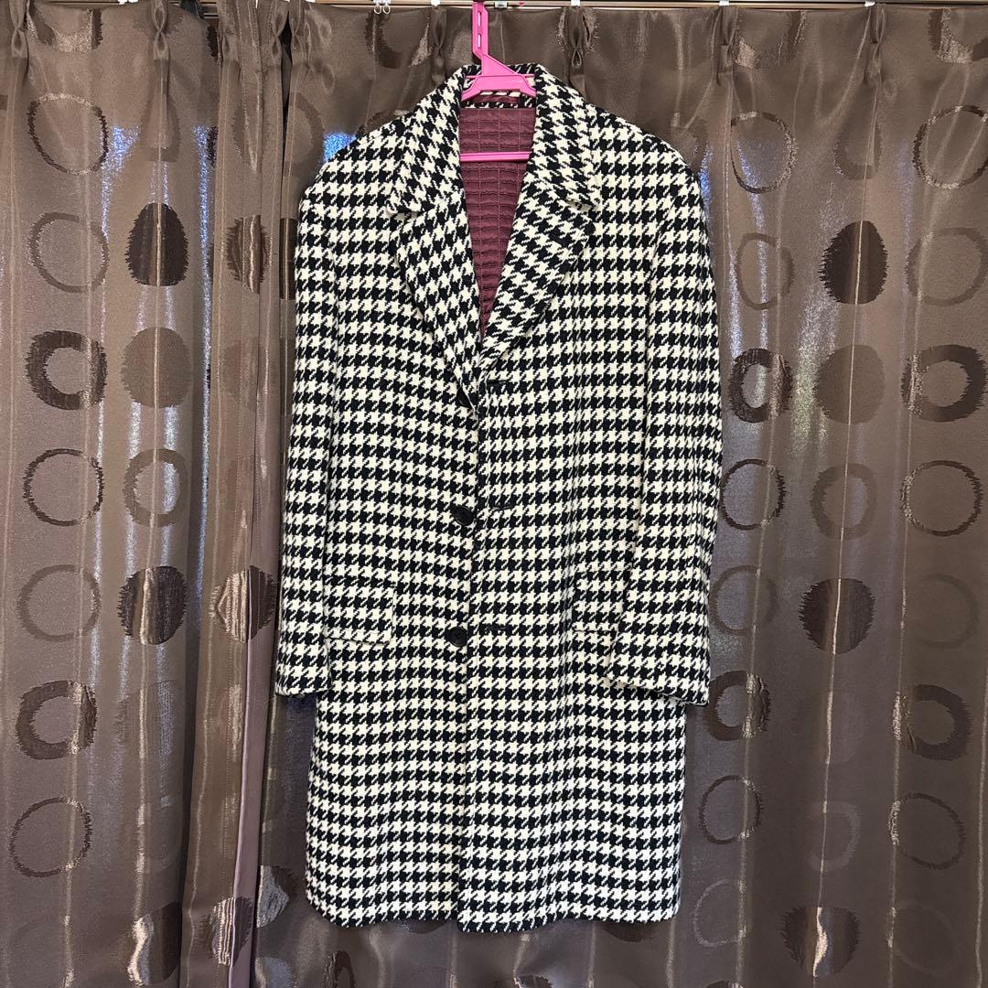 ポールスミス ハウンドトゥースチェスターコート