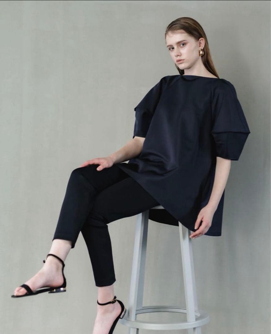 Liten リテン　グログランキャンディブラウス