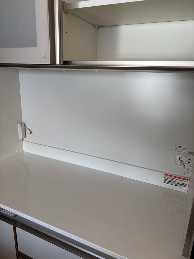 CIEL シエル　オーダー食器棚 4段引き出し ガラス扉　ゴミ箱