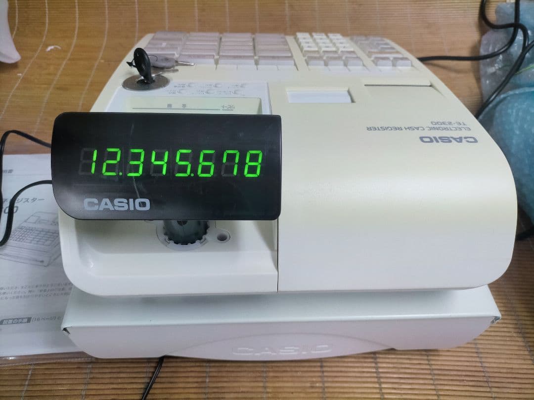 カシオレジスター　TE-2300　フル設定無料　コンパクト　003540