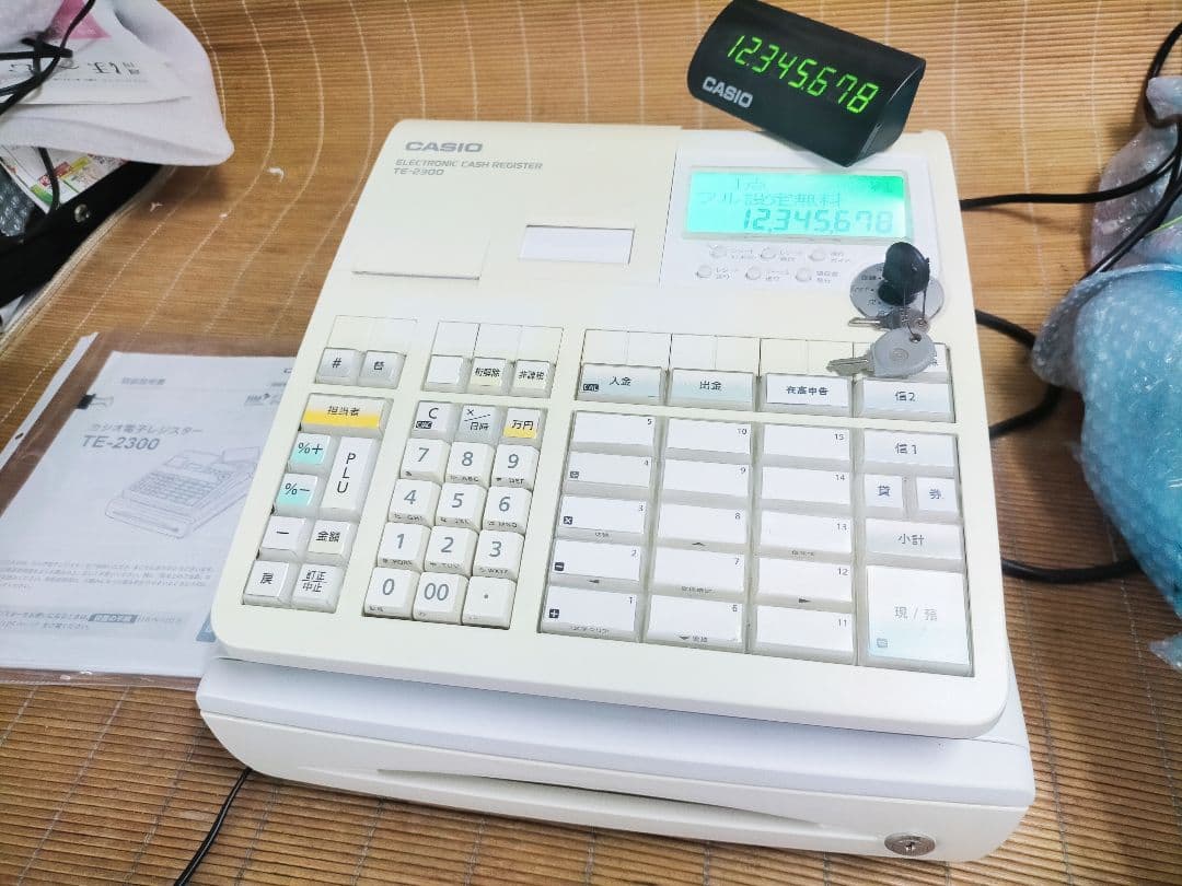 カシオレジスター　TE-2300　フル設定無料　コンパクト　003540