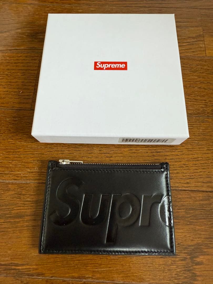Supreme ブラック レザー ケース