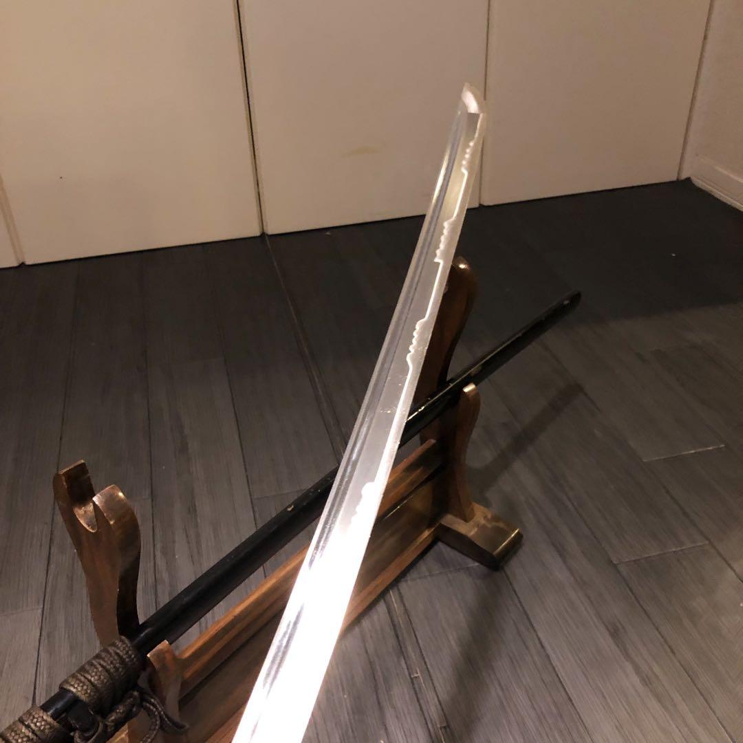 高級模造刀　居合刀　樋入り刀身　茶拵え　亜合金刀身