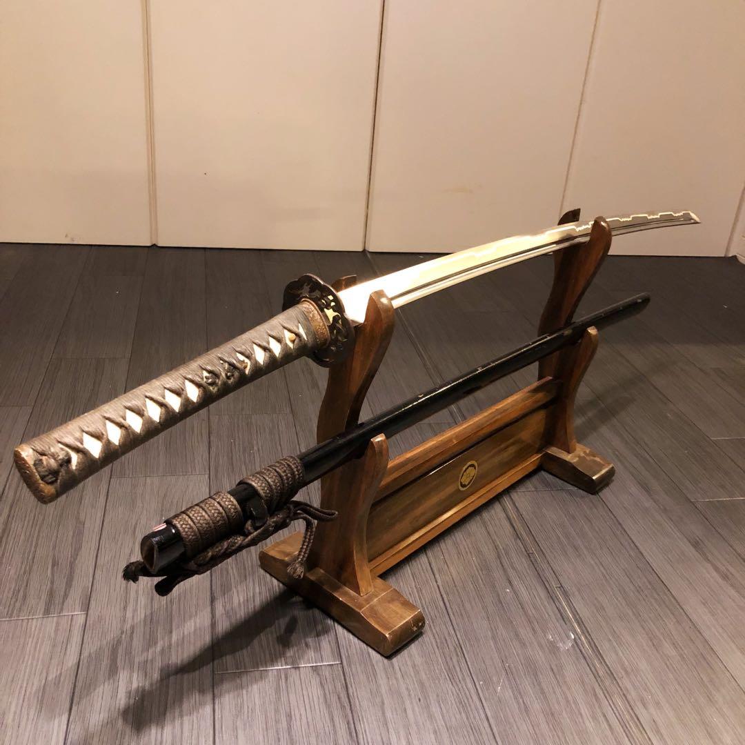 高級模造刀　居合刀　樋入り刀身　茶拵え　亜合金刀身