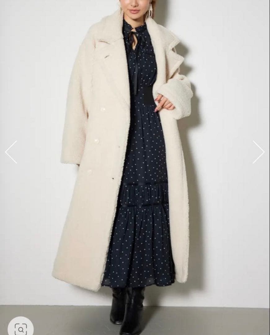 rienda テディボアロングコート