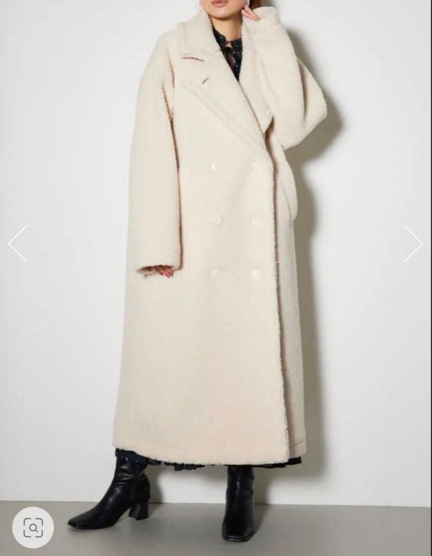 rienda テディボアロングコート