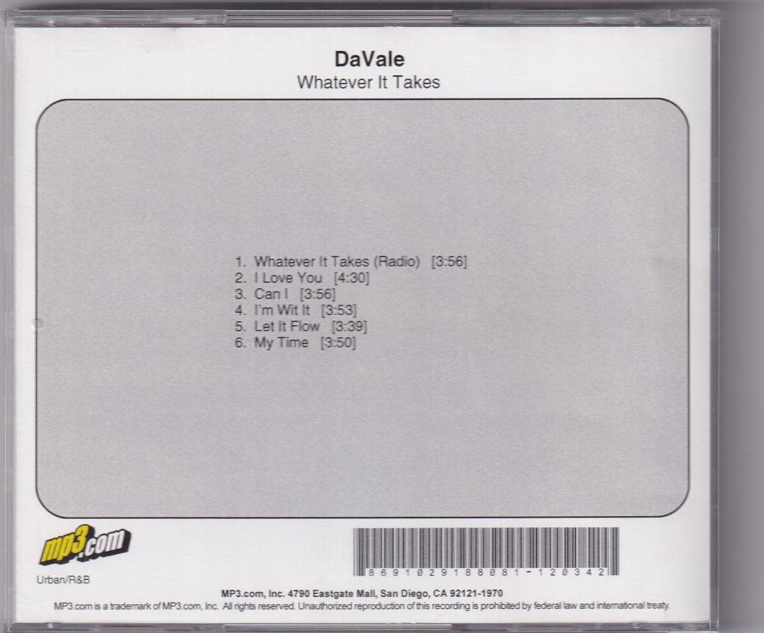 洋楽 DaVale Whatever It Takes