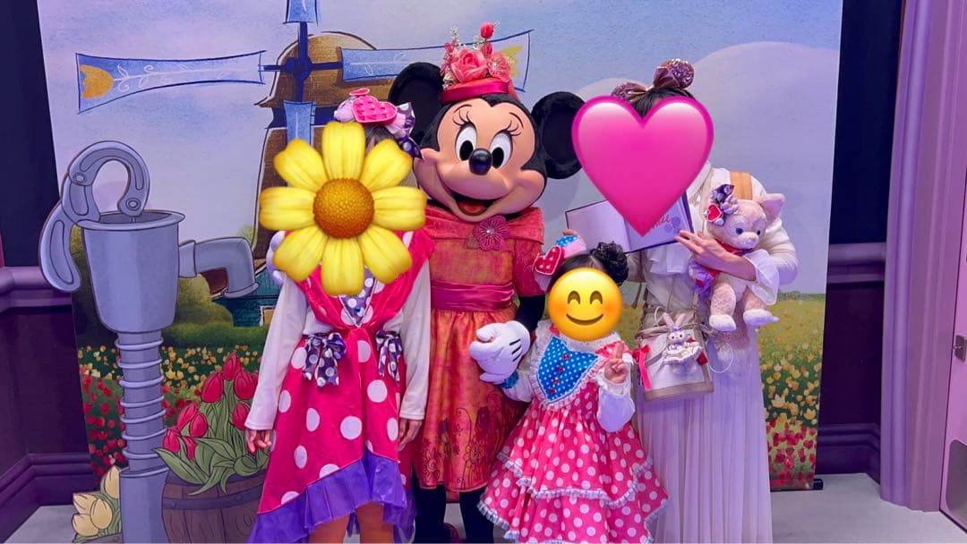 ディズニーパルパルーザ　ミニーファンダーランドコスチューム一色　サイズ120程度