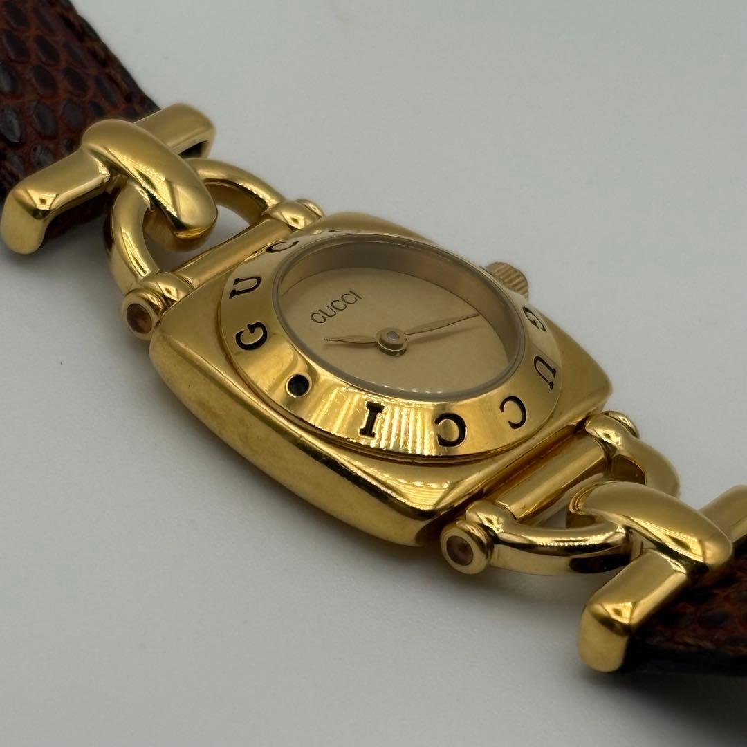 GUCCI グッチ ホースビット 6300L クオーツ レディース腕時計