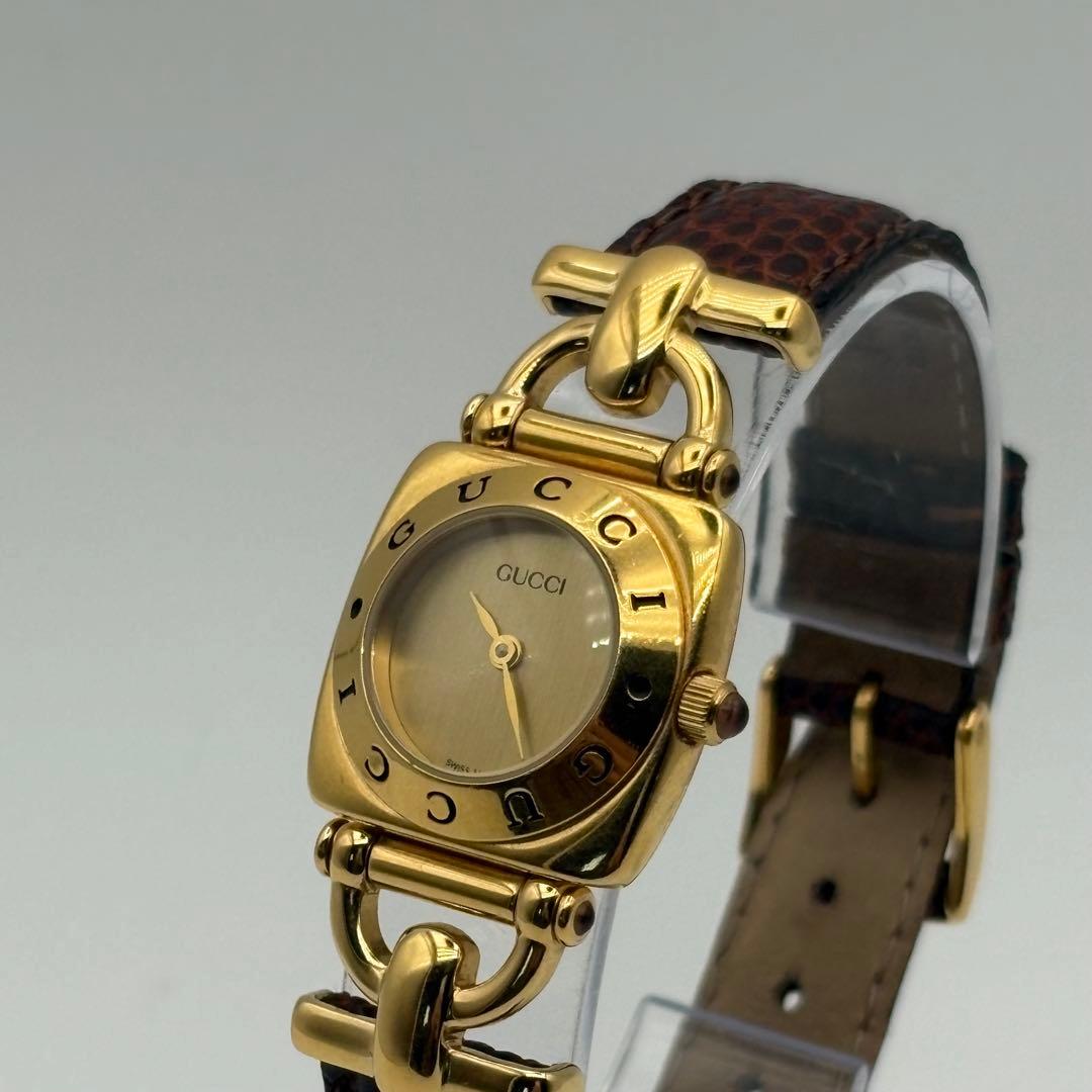 GUCCI グッチ ホースビット 6300L クオーツ レディース腕時計