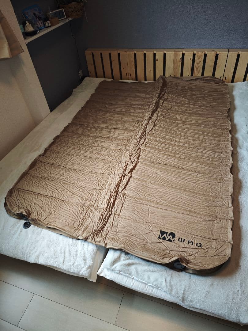 10cm ダブルサイズ WAQ RELAXING CAMP MAT　タン