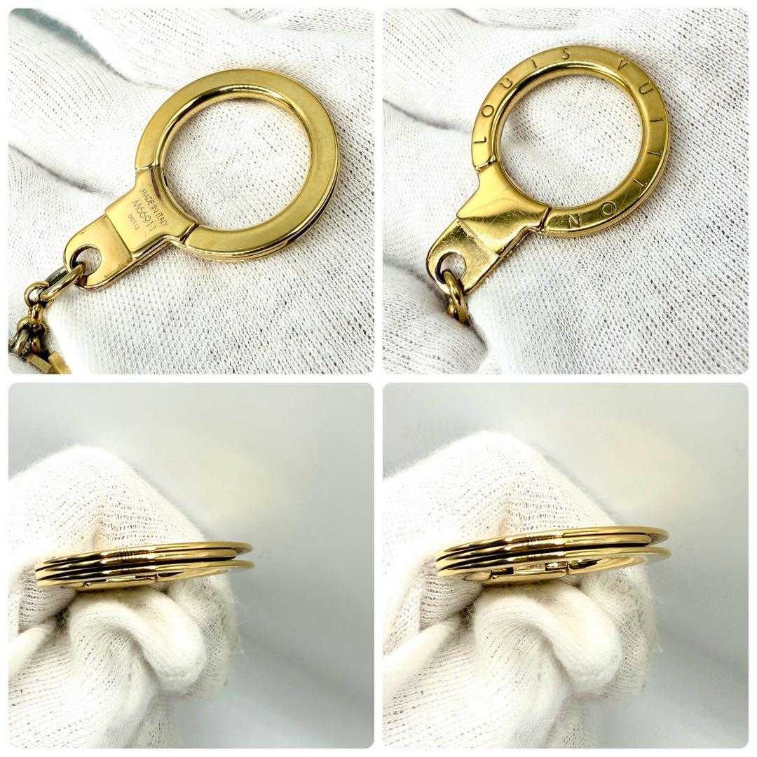 【鑑定済】 ルイヴィトン ビジューサック・シェンヌビーフルール バッグチャーム