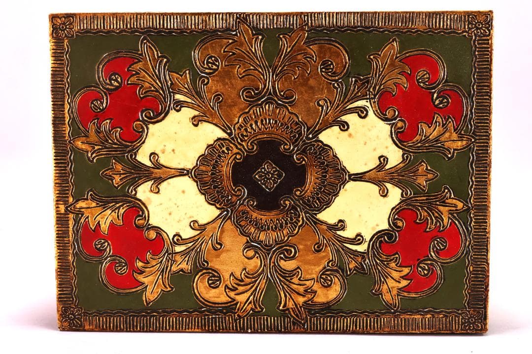 アンティーク雑貨　イタリア金箔工芸 デコ フィオレンティーノ　トレイ　小箱　冊子