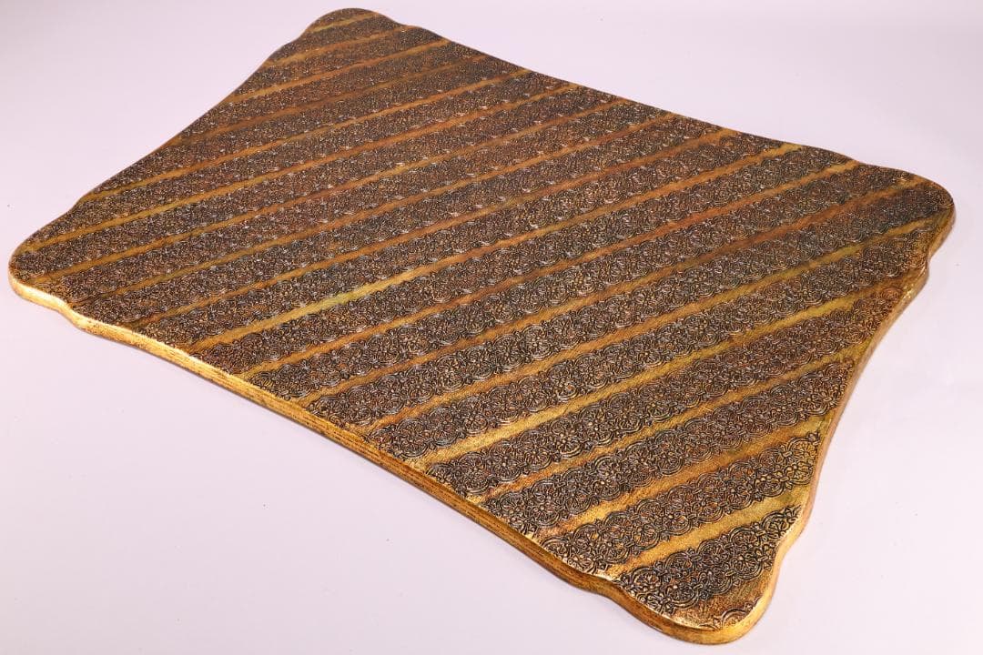 アンティーク雑貨　イタリア金箔工芸 デコ フィオレンティーノ　トレイ　小箱　冊子