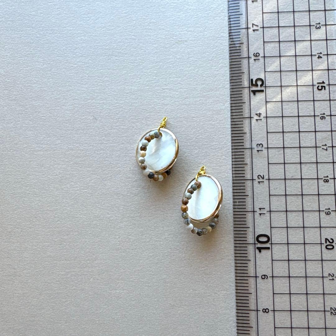 no.198 雪後の白蝶貝とdouble circle