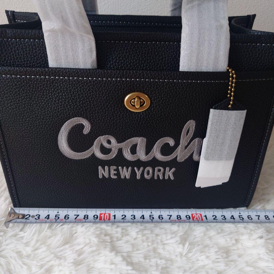 ✨COACH ✨新品ブラックトートショルダーストラップ付きバッグCAM66‼️