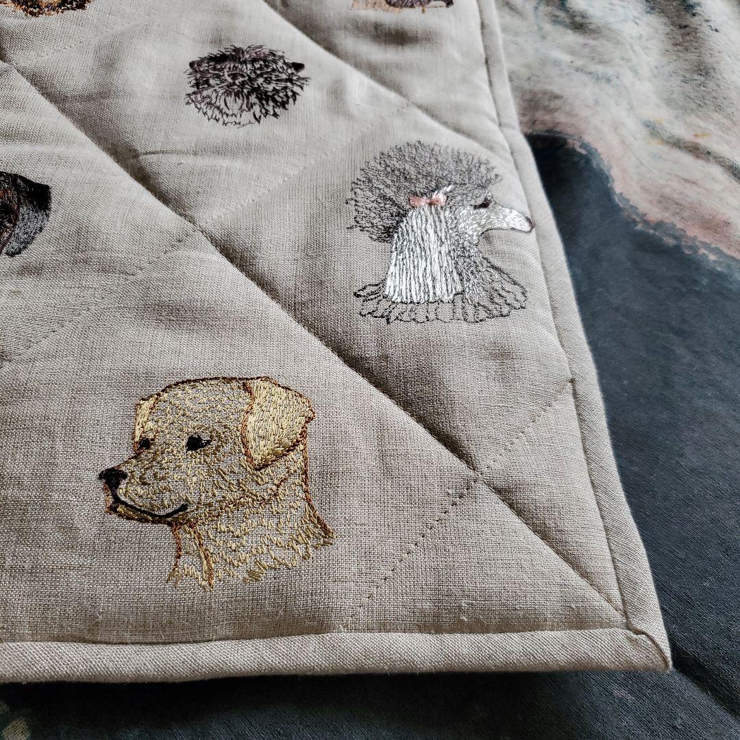❁ハンドメイド❁ Dogsキルトクロス