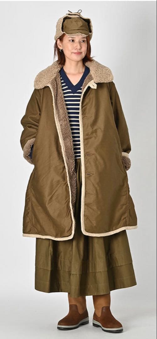 R45RPM サテン×ボア　908 リバーシブルコート