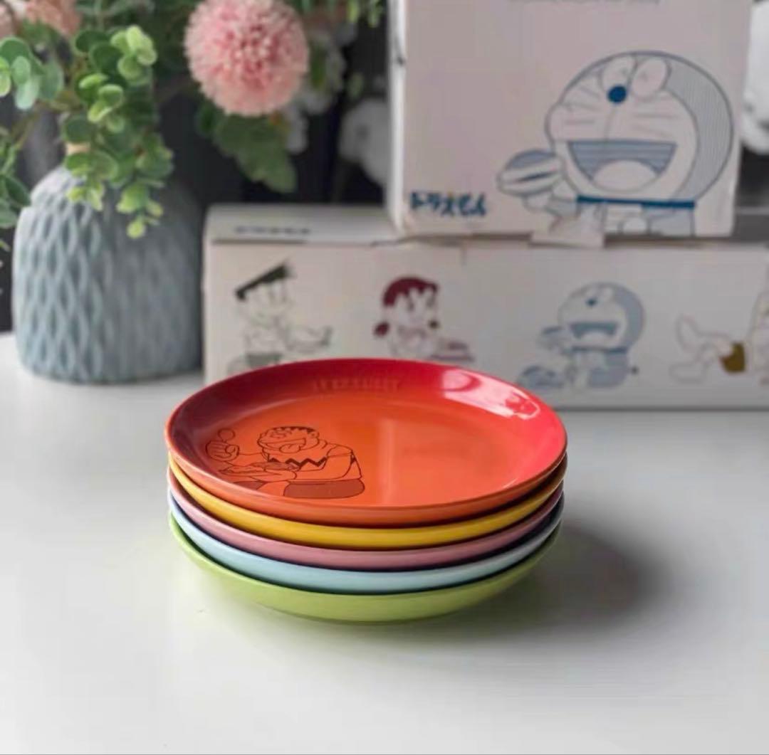 や*ん様 ドラえもん オールスターズ スフィア・プレート 17㎝（5枚入り）新品