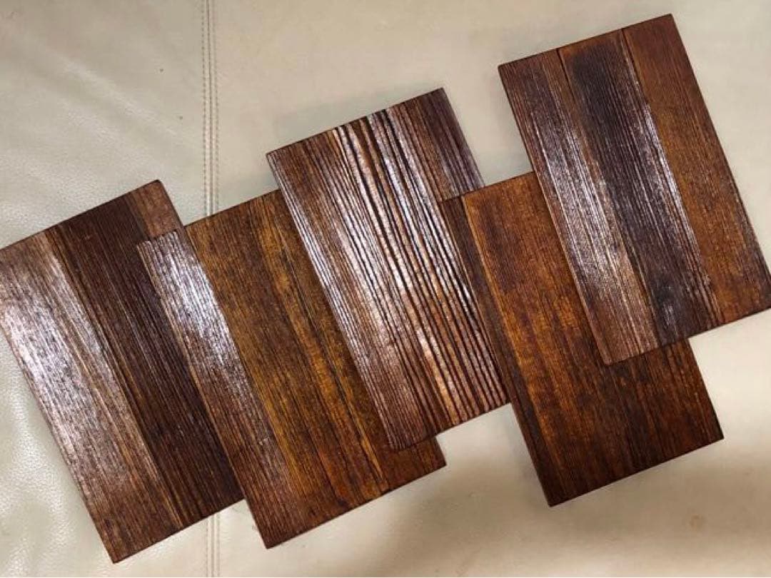 輪島塗　へぎ板　膳　5枚