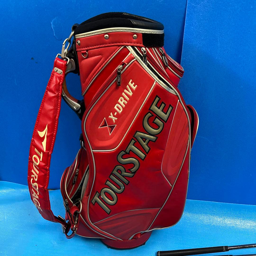 TOUR STAGE GOLFフルセットキャディーバッグ付き