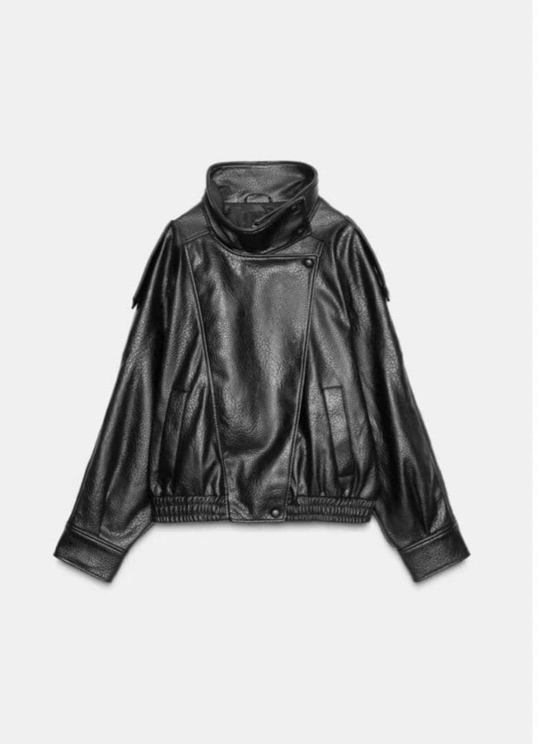 2月8日17時まで ZARA レザージャケット 4391/872/800 XS