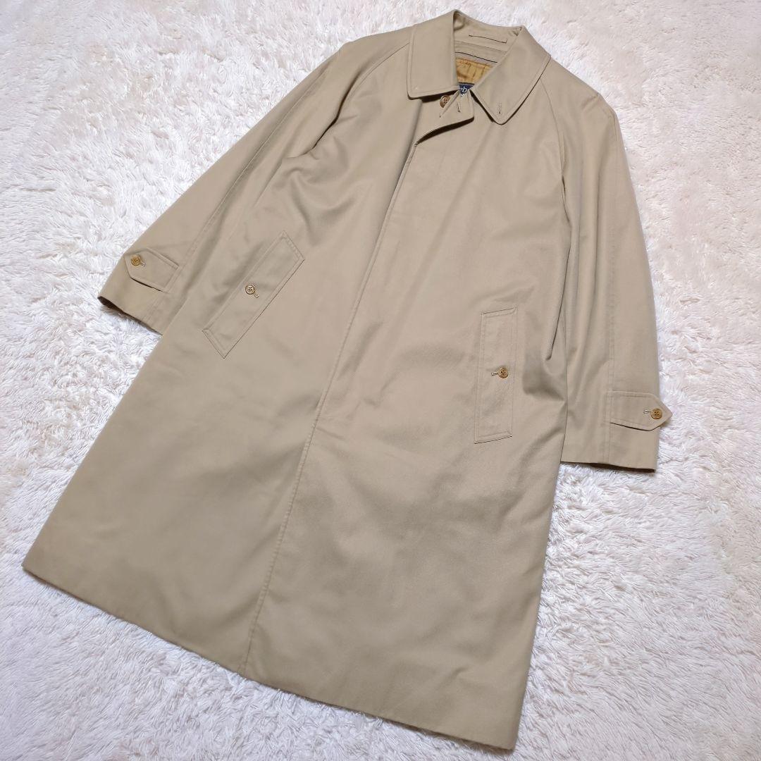 極美品！バーバリー　ライナー付きステンカラーコート　L　ノバチェック　ベージュ