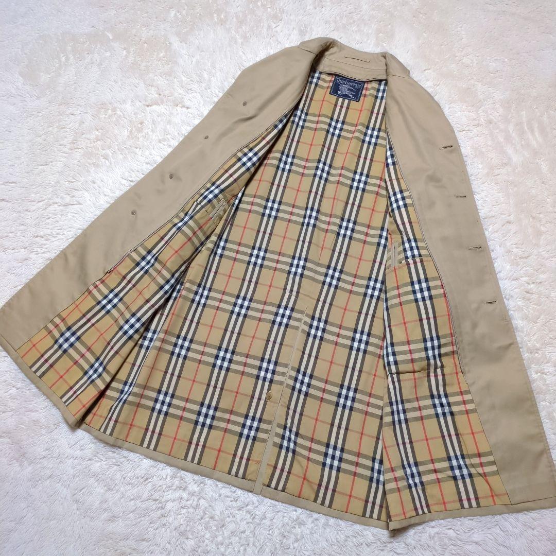 極美品！バーバリー　ライナー付きステンカラーコート　L　ノバチェック　ベージュ