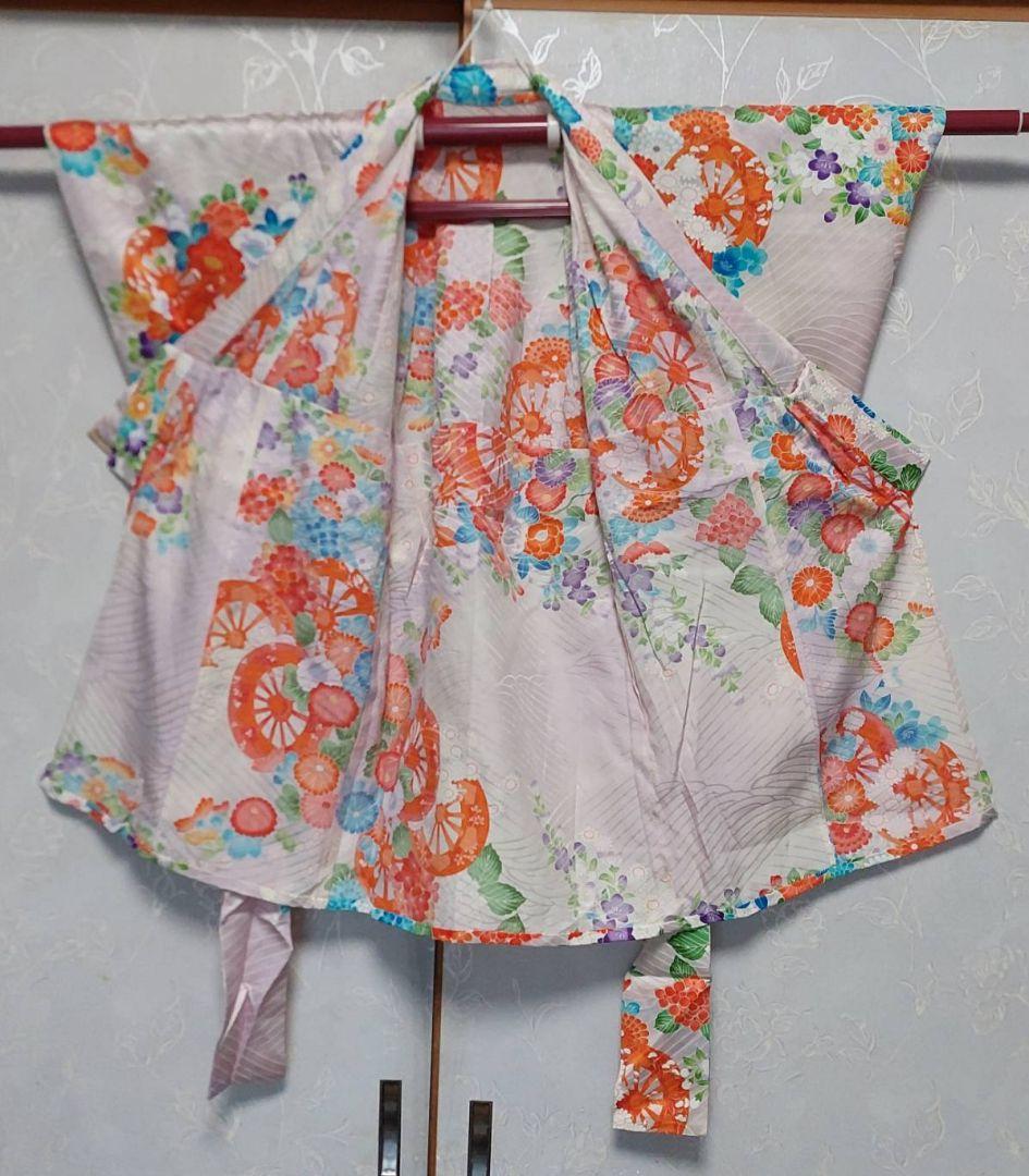 NA943アンティーク子供着物正絹綺麗美品着丈68センチ裄丈36センチ