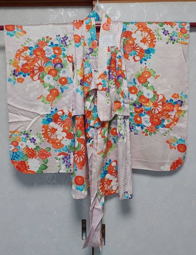 NA943アンティーク子供着物正絹綺麗美品着丈68センチ裄丈36センチ