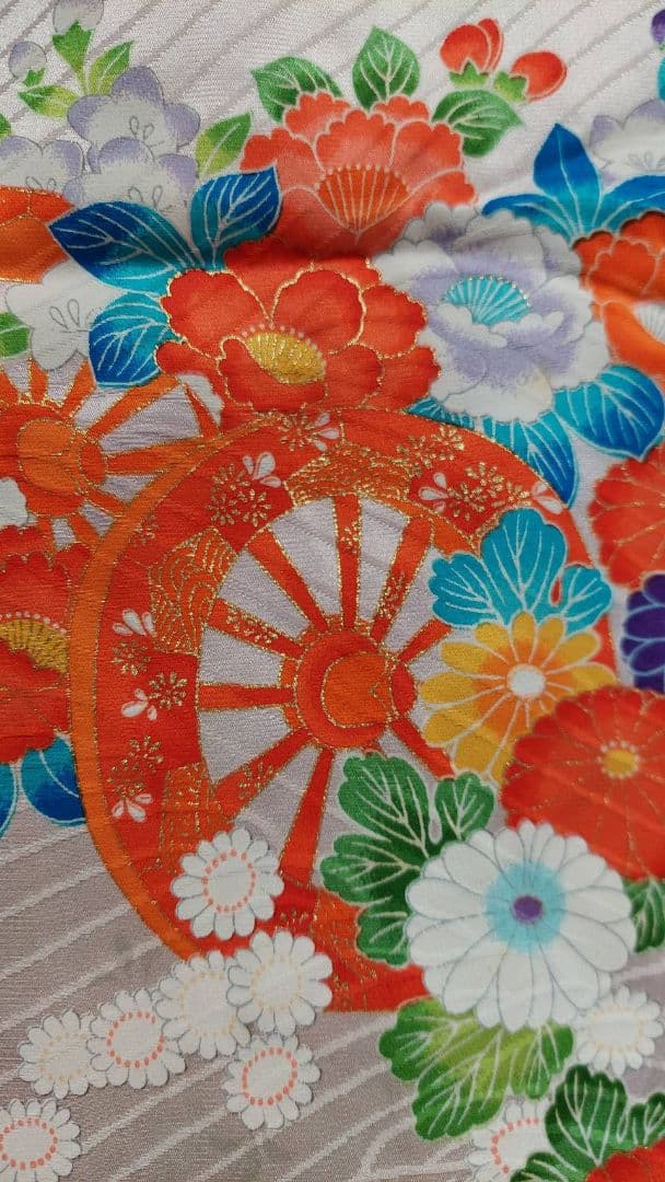 NA943アンティーク子供着物正絹綺麗美品着丈68センチ裄丈36センチ